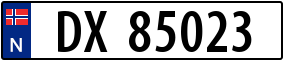 Truck License Plate